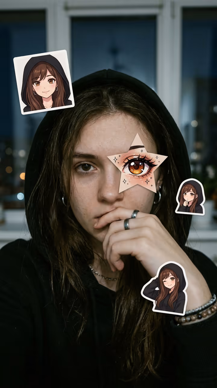 Anime Eye Trend AI Photo example