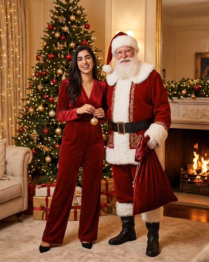 AI Christmas Photo example