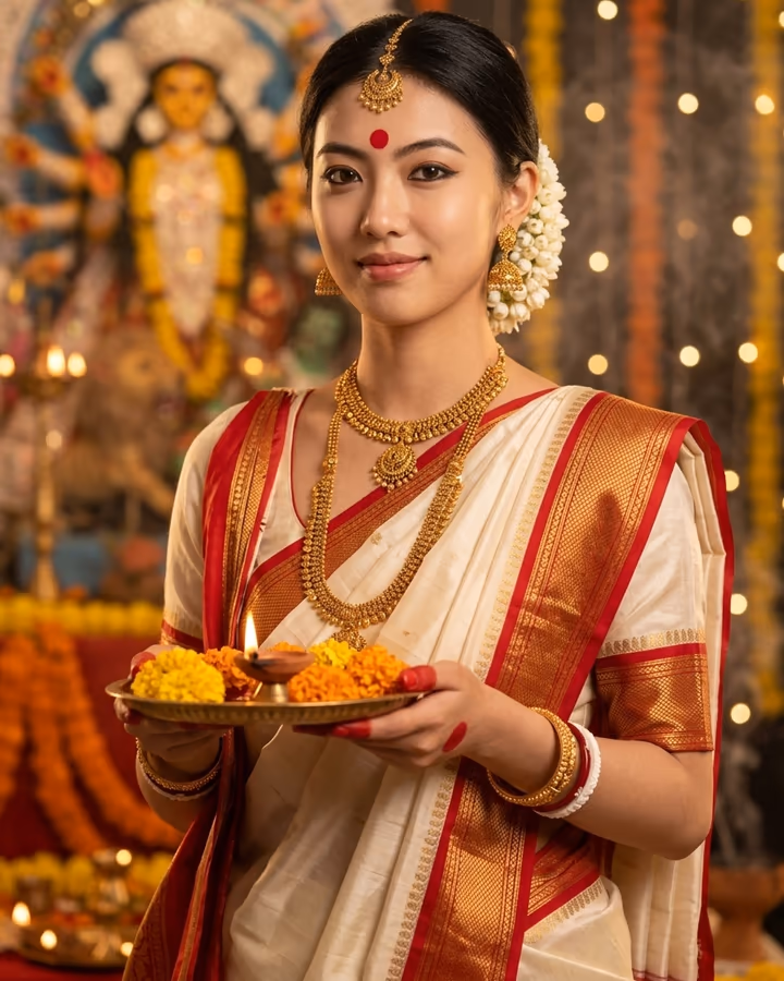 AI Durga Puja Photo example