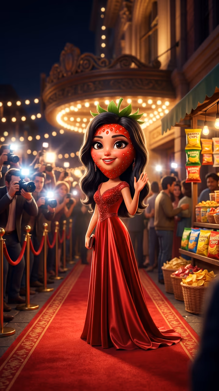 AI Fruit Story Video: Become a Fruit Person example