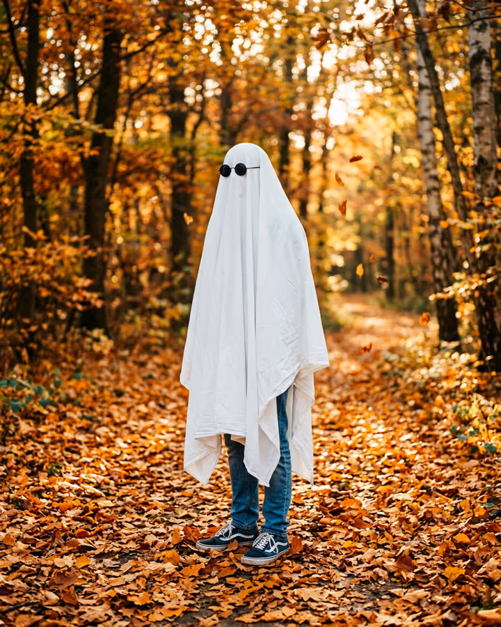 AI Ghost Photoshoot example