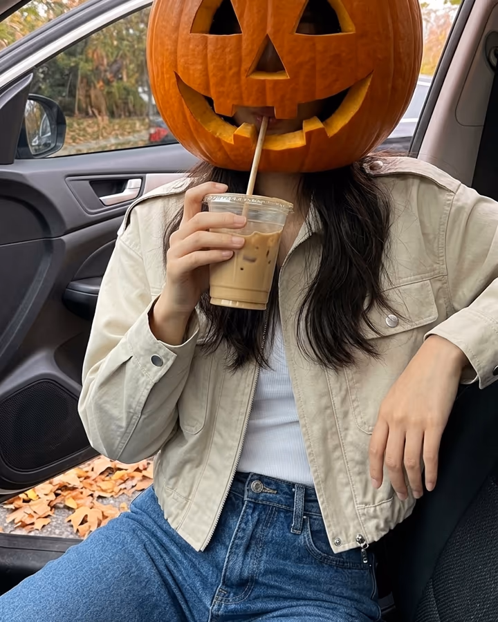 AI Pumpkin Head Photo example